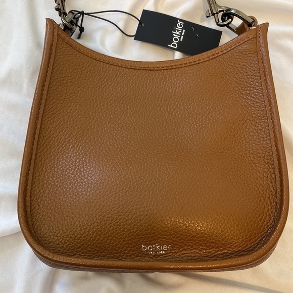 Botkier Coffee and Gunmetal Valentina Leather Crossbody Bag - Picture 6 of 17